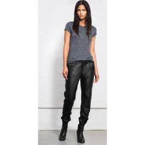 Rag & Bone Lamb Leather Jogger Pants - Size 24